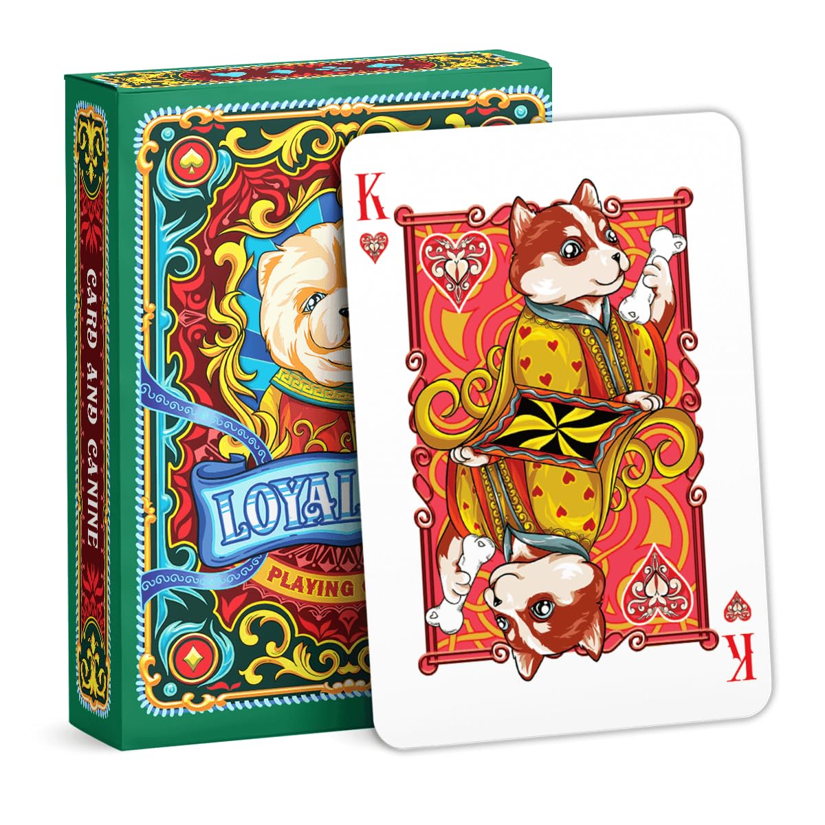 Amazon.com: 99FOX Loyal Dog Playing Cards for Adults Teens Family